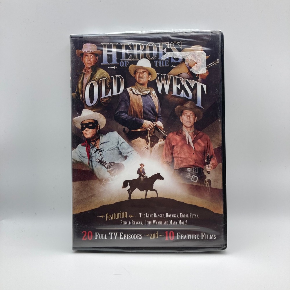 Heroes of the Old West 20 TV Episodes 10 Feature Films DVD John Wayne BonanzaNEW